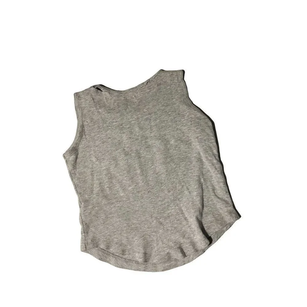 Dreamstar Grey Yellow Sleeveless Strong Girl Love Pullover Tank Set Size Large